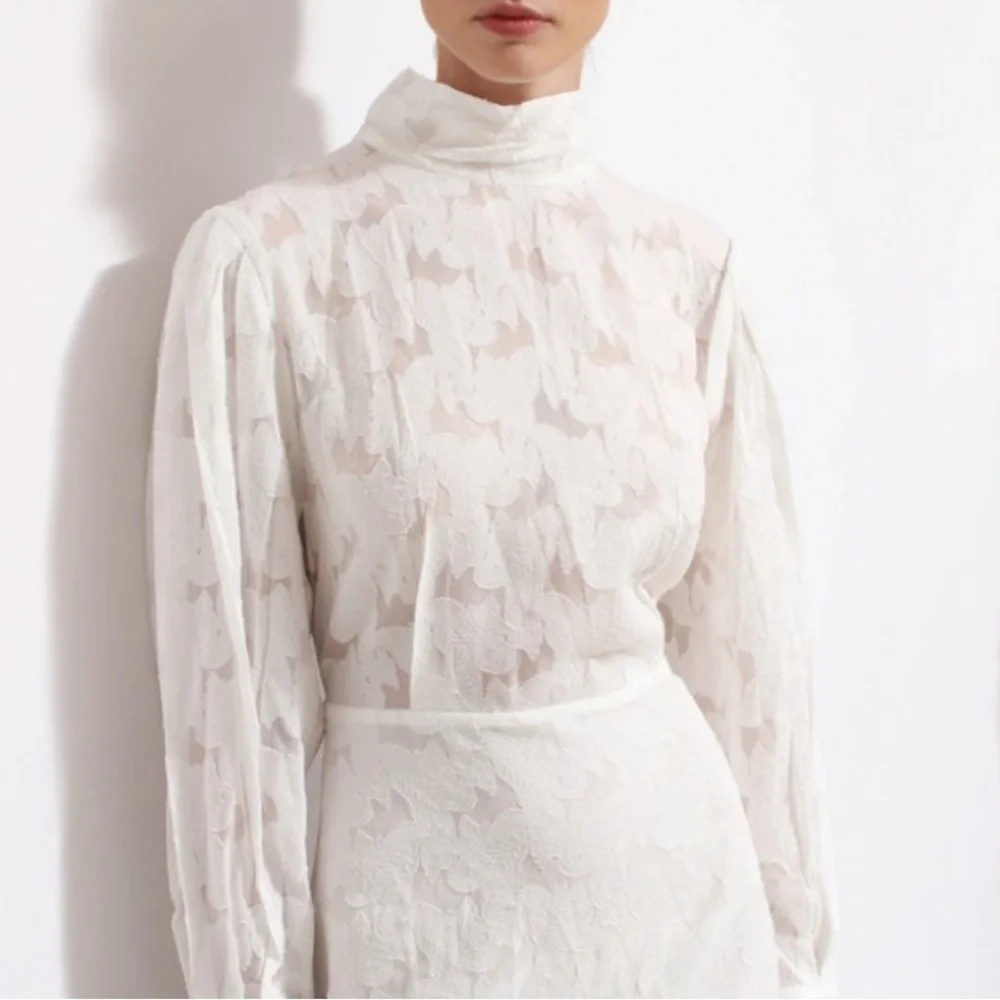 STOCKHOLM ATELIER & OTHER STORIES JACQUARD DRESS - Picture 3 of 12